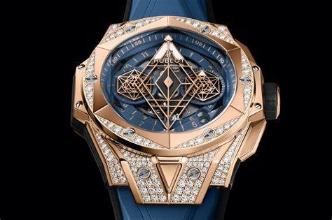 hublot sang bleu pave|Big Bang Sang Bleu II King Gold Pavé 45 mm .